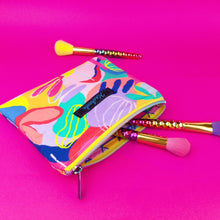 Load image into Gallery viewer, Disco Small Clutch, Small makeup bag. World of Mik Design. - Kashzale Cosmetic Bags