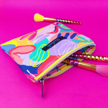 Load image into Gallery viewer, Disco Small Clutch, Small makeup bag. World of Mik Design. - Kashzale Cosmetic Bags