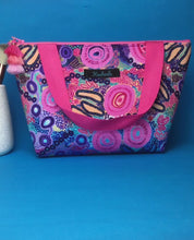 Load and play video in Gallery viewer, Coral Dreaming Medium Cosmetic Bag. Mahalia Mabo Design.