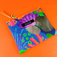 Load image into Gallery viewer, Reef Rainbow Clutch, Small makeup bag. Kasey Rainbow Design. - Kashzale Cosmetic Bags