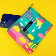 Load image into Gallery viewer, 21st Party Small Clutch, Small makeup bag. Exclusive Design. - Kashzale Cosmetic Bags