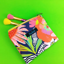 Load image into Gallery viewer, Glorious Garden Small Clutch, Small makeup bag. Robyn Hammond Design.
