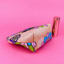Load image into Gallery viewer, Mandala Magnifica Peach Small Makeup Bag.  Exclusive Design. - Kashzale Cosmetic Bags