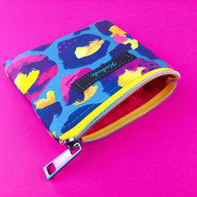 Load image into Gallery viewer, Electric Leopard Coin Purse. Kasey Rainbow Design. - Kashzale Cosmetic Bags