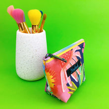 Load image into Gallery viewer, Glorious Garden Small Makeup Bag.  Robyn Hammond Design. - Kashzale Cosmetic Bags