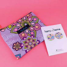 Load image into Gallery viewer, Mandala Magnifica Mauve Gift Set. Exclusive Design. (Style 2) - Kashzale Cosmetic Bags