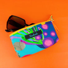 Load image into Gallery viewer, Reef Rainbow Sunglasses bag, glasses case. Kasey Rainbow Design - Kashzale Cosmetic Bags
