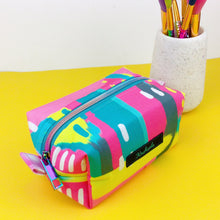 Load image into Gallery viewer, 21st Party Medium Box Makeup Bag.  Exclusive Design. - Kashzale Cosmetic Bags