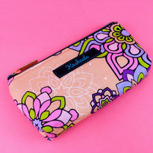 Load image into Gallery viewer, Mandala Magnifica Peach Sunglasses bag, glasses case. Exclusive Design - Kashzale Cosmetic Bags