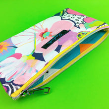 Load image into Gallery viewer, Glorious Garden Zipper Pouch, Travel Pouch.  Robyn Hammond Design. - Kashzale Cosmetic Bags