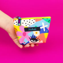 Load image into Gallery viewer, Sunshine and Happiness Small Makeup Bag.  Deb McNaughton Design. - Kashzale Cosmetic Bags