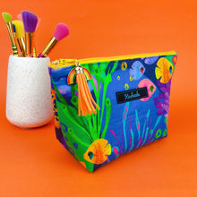 Load image into Gallery viewer, Reef Rainbow Medium Cosmetic Bag. Kasey Rainbow Design. - Kashzale Cosmetic Bags