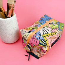 Load image into Gallery viewer, Pastel Abstract Medium Box Makeup Bag. - Kashzale Cosmetic Bags