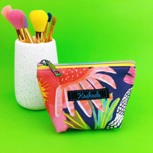 Load image into Gallery viewer, Glorious Garden Small Makeup Bag.  Robyn Hammond Design. - Kashzale Cosmetic Bags
