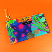 Load image into Gallery viewer, Reef Rainbow Zipper Pouch, Travel Pouch.  Kasey Rainbow Design. - Kashzale Cosmetic Bags