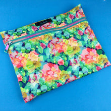 Load image into Gallery viewer, Wet Bag Large Aqua Floral Print
