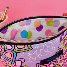 Load image into Gallery viewer, Mandala Magnifica Mauve Medium Cosmetic Bag. Exclusive Design. - Kashzale Cosmetic Bags