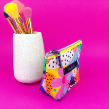 Load image into Gallery viewer, Sunshine and Happiness Small Makeup Bag.  Deb McNaughton Design. - Kashzale Cosmetic Bags