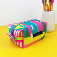 Load image into Gallery viewer, 21st Party Medium Box Makeup Bag.  Exclusive Design. - Kashzale Cosmetic Bags