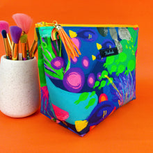 Load image into Gallery viewer, Reef Rainbow Large Makeup Bag. Kasey Rainbow Design. - Kashzale Cosmetic Bags