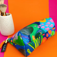 Load image into Gallery viewer, Reef Rainbow Medium Makeup Bag.  Kasey Rainbow Design. - Kashzale Cosmetic Bags