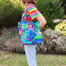 Load image into Gallery viewer, Reef Rainbow Tote Bag. Kasey Rainbow Design. - Kashzale Cosmetic Bags