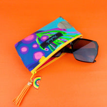 Load image into Gallery viewer, Reef Rainbow Sunglasses bag, glasses case. Kasey Rainbow Design - Kashzale Cosmetic Bags