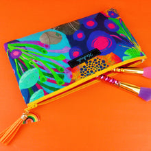Load image into Gallery viewer, Reef Rainbow Zipper Pouch, Travel Pouch.  Kasey Rainbow Design. - Kashzale Cosmetic Bags