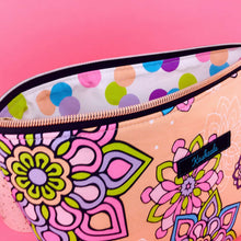 Load image into Gallery viewer, Mandala Magnifica Peach Large Makeup Bag. Exclusive Design. - Kashzale Cosmetic Bags