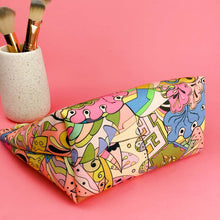 Load image into Gallery viewer, Pastel Abstract Large Makeup Bag.
