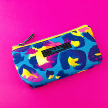 Load image into Gallery viewer, Electric Leopard Sunglasses bag, glasses case. Kasey Rainbow Design - Kashzale Cosmetic Bags