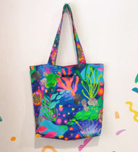 Load image into Gallery viewer, Reef Rainbow Tote Bag. Kasey Rainbow Design. - Kashzale Cosmetic Bags