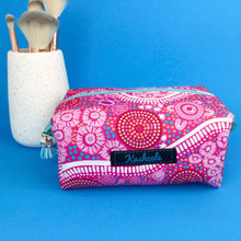 Load image into Gallery viewer, Women’s Journey Medium Box Makeup Bag. Aboriginal Artist Debbie Scott
