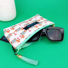 Load image into Gallery viewer, Dachshund Sunglasses bag, glasses case. White
