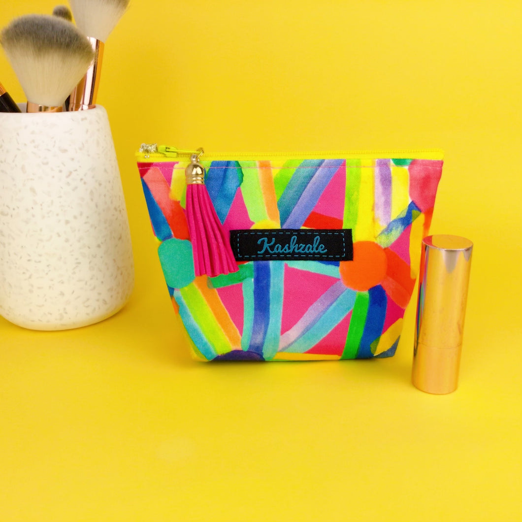 Confetti Small Makeup Bag. By Lordy Dordie Art
