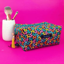 Load image into Gallery viewer, Balloon Animals Large Box Cosmetic Bag.
