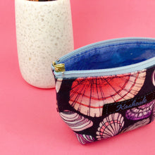 Load image into Gallery viewer, Shell Beach Small Makeup Bag.  Design by The Scenic Route.
