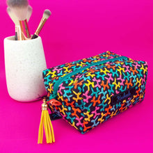 Load image into Gallery viewer, Balloon Animals Medium Box Makeup Bag.
