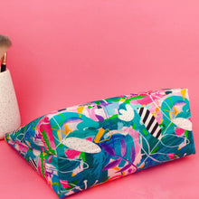 Load image into Gallery viewer, Mighty Jungle Large Makeup Bag. Deb McNaughton Design. - Kashzale Cosmetic Bags
