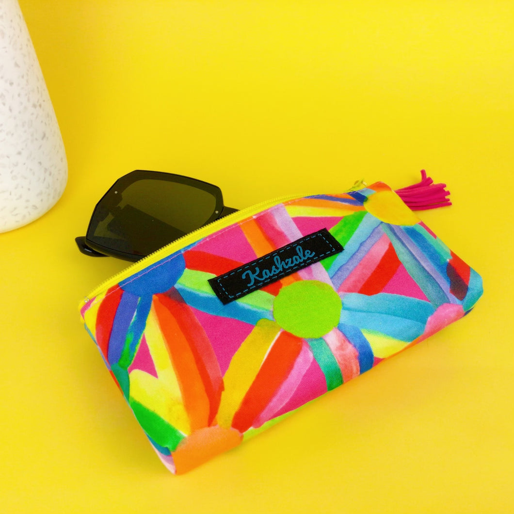 Confetti Sunglasses bag, glasses case. By Lordy Dordie Art