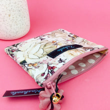 Load image into Gallery viewer, Blush Pink Floral Coin Purse.
