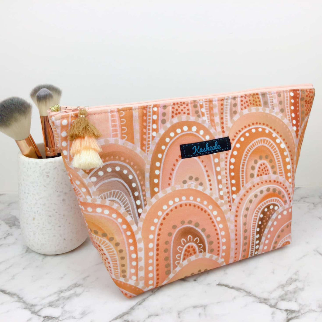 Holly Sanders Sand Hills Large Makeup Bag.