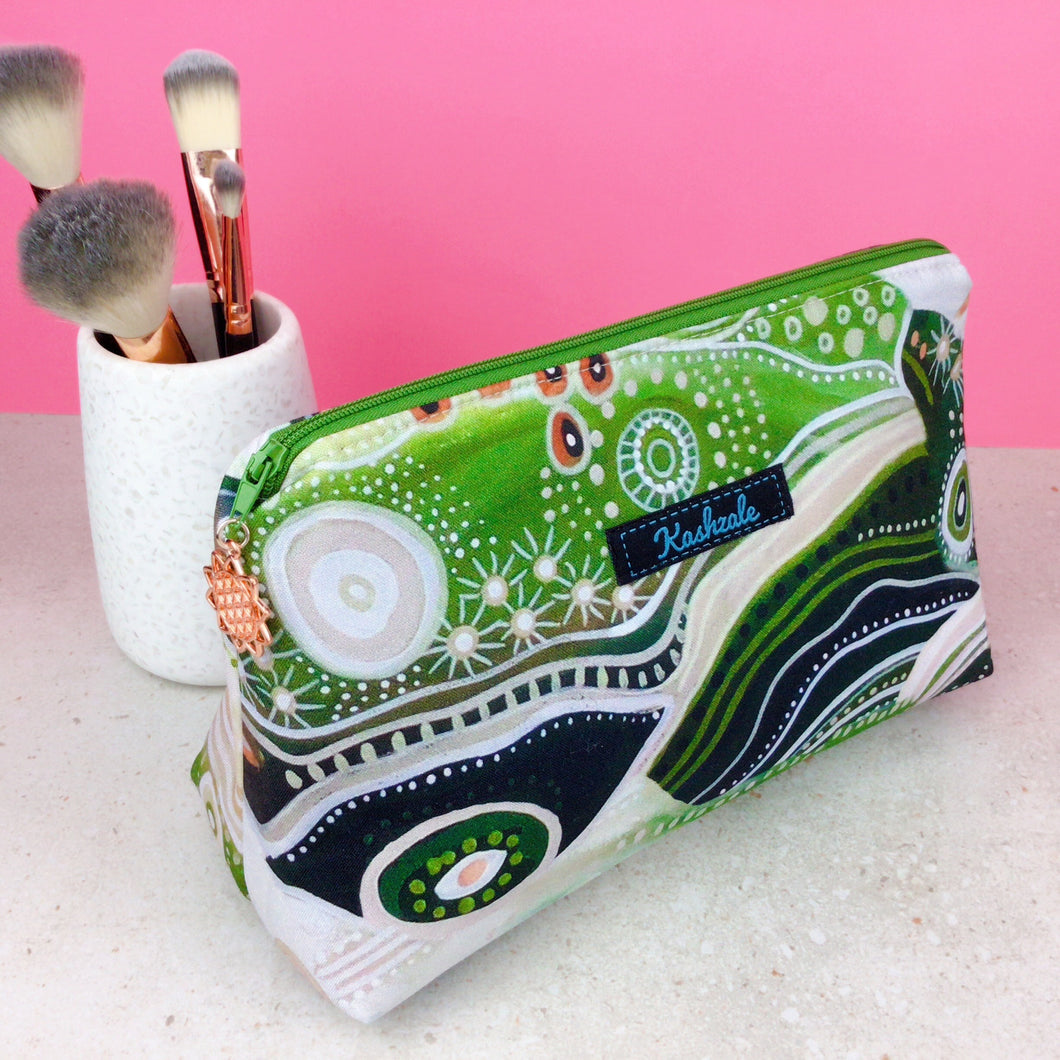 Shaping Country Medium Makeup Bag.  Holly Sanders Design.