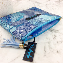 Load image into Gallery viewer, Coral Reef Small Clutch, Small makeup bag. Design by The Scenic Route.
