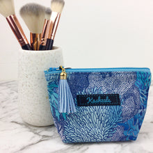 Load image into Gallery viewer, Coral Reef Small Makeup Bag.  Design by The Scenic Route.
