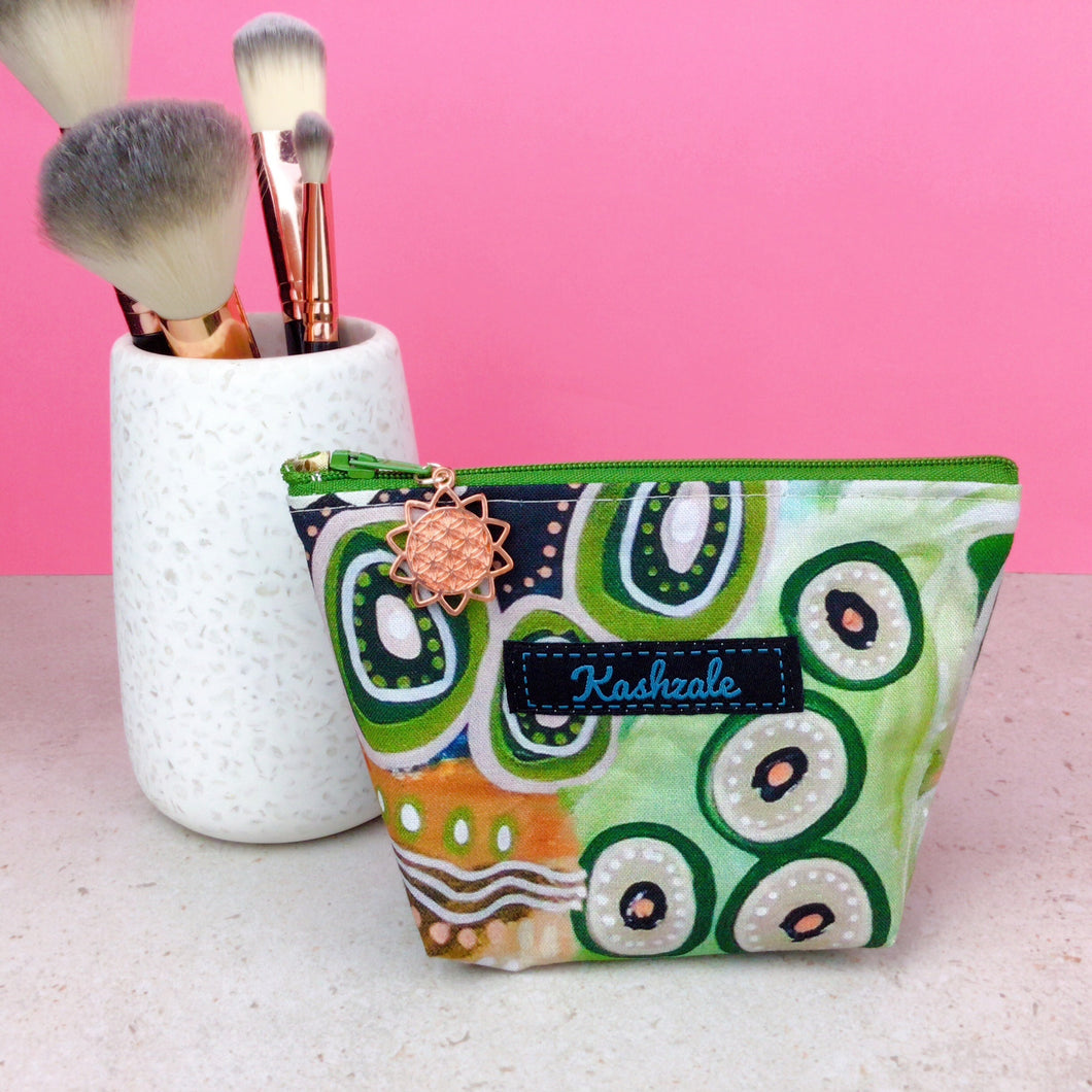 Shaping Country Small Makeup Bag.  Holly Sanders Design.