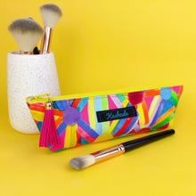 Load image into Gallery viewer, Confetti Makeup Brush Bag. Lordy Dordie Art Design.
