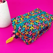 Load image into Gallery viewer, Balloon Animals Medium Box Makeup Bag.
