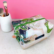 Load image into Gallery viewer, Shaping Country Large Box Cosmetic Bag. Holly Sanders Design.
