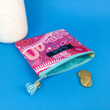 Load image into Gallery viewer, Women&#39;s Journey Coin Purse. By Aboriginal Artist Debbie Scott
